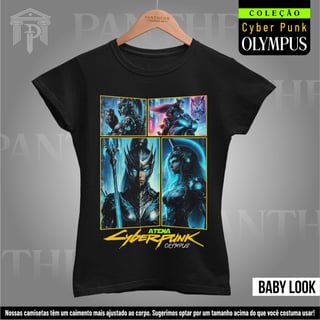 Baby Look - Panteão Cyberpunk (Atena)