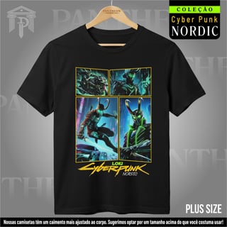 Plus Size Unissex - Panteão Cyberpunk (Loki)