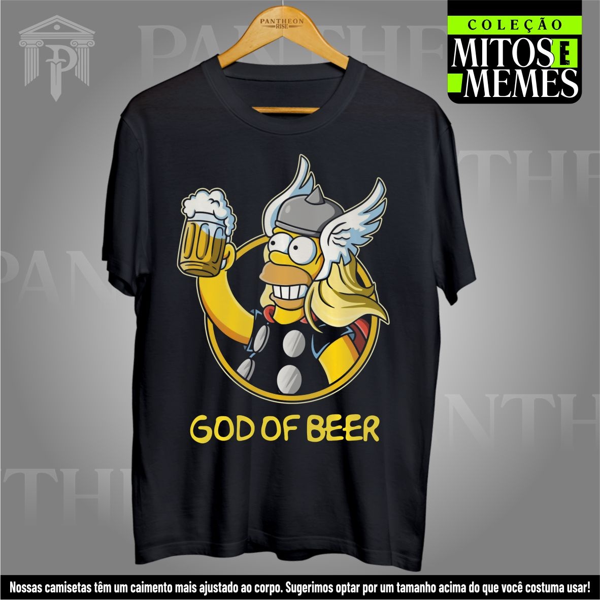 Nome do produto: Camiseta Unissex - God of Beer