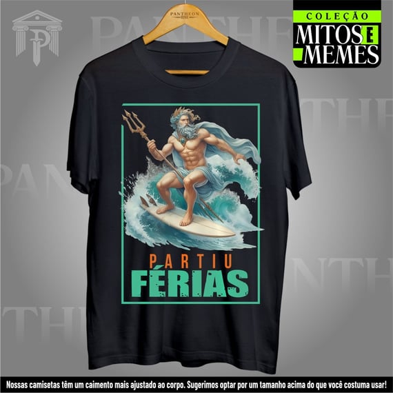Camiseta Unissex - Poseidon de Férias!