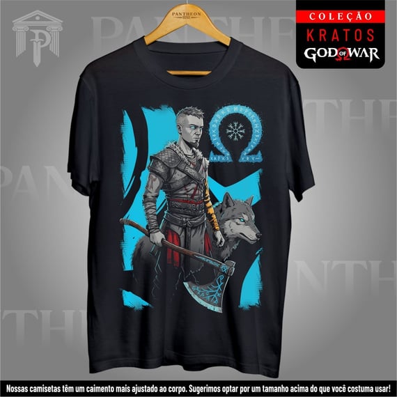 Camiseta Unissex - Atreus e Fenrir