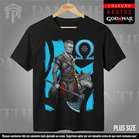 Plus Size Unissex - Atreus e Fenrir