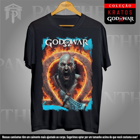 Camiseta Unissex - Kratos em Fúria