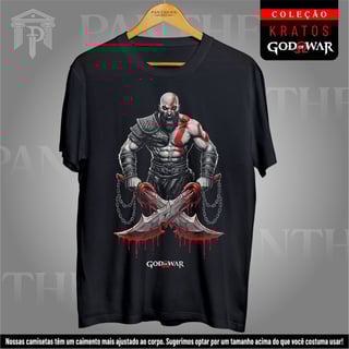 Camiseta Unissex - Lâminas do Caos em Sangue