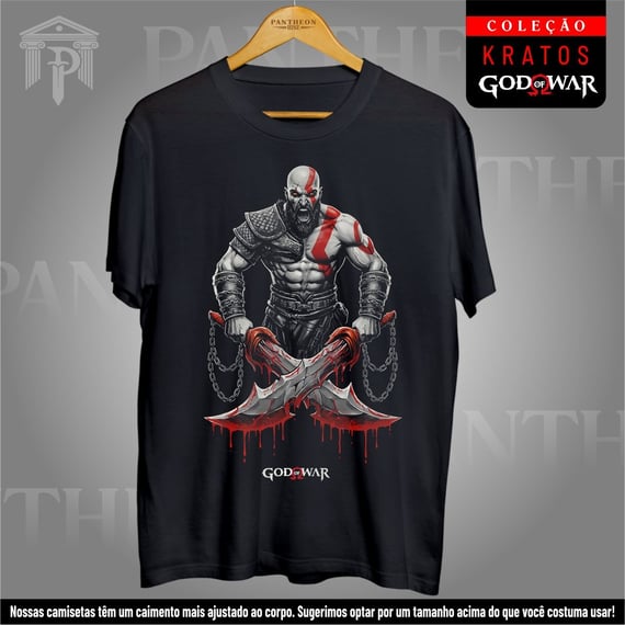 Camiseta Unissex - Lâminas do Caos em Sangue