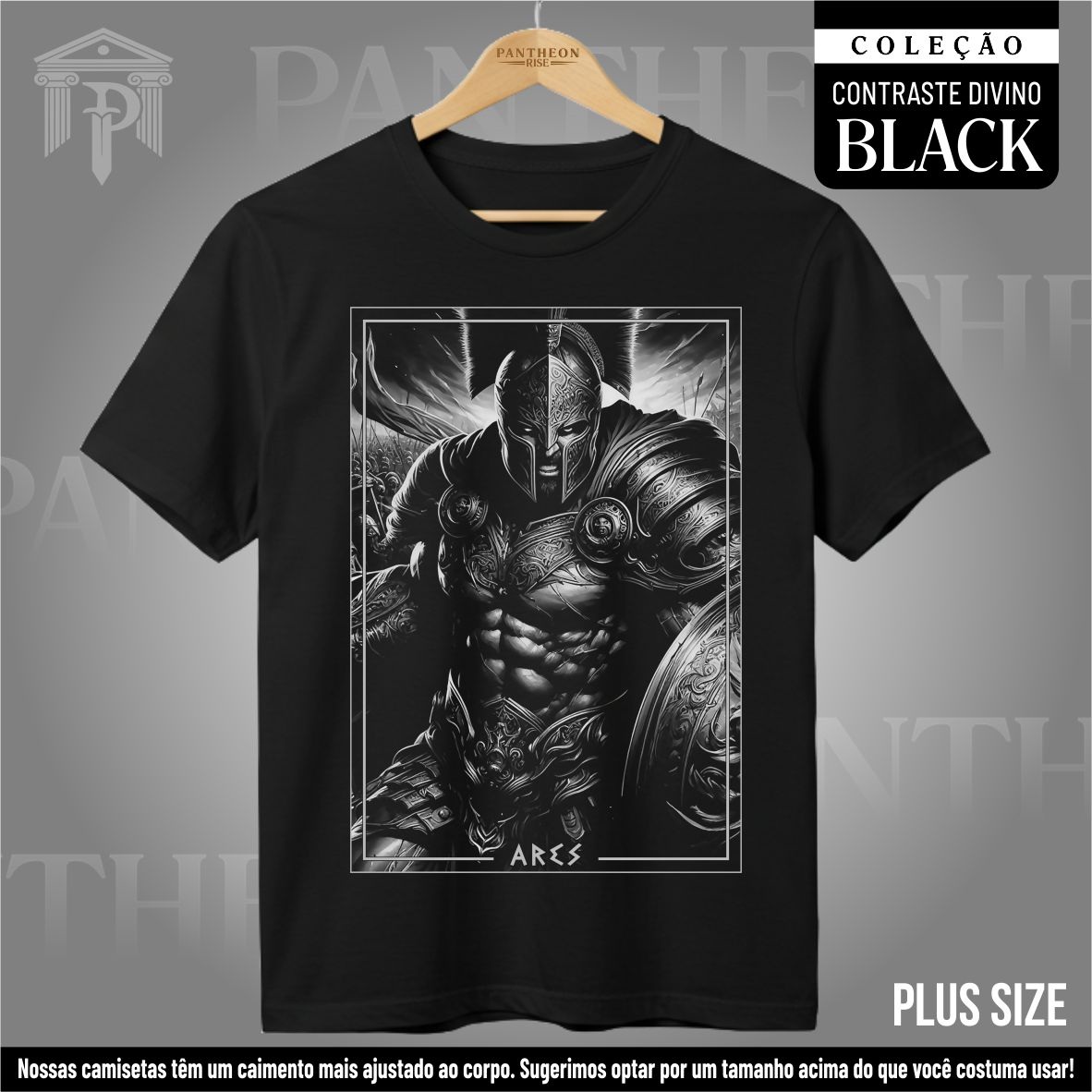 Nome do produto: Plus Size Unissex BLACK - \