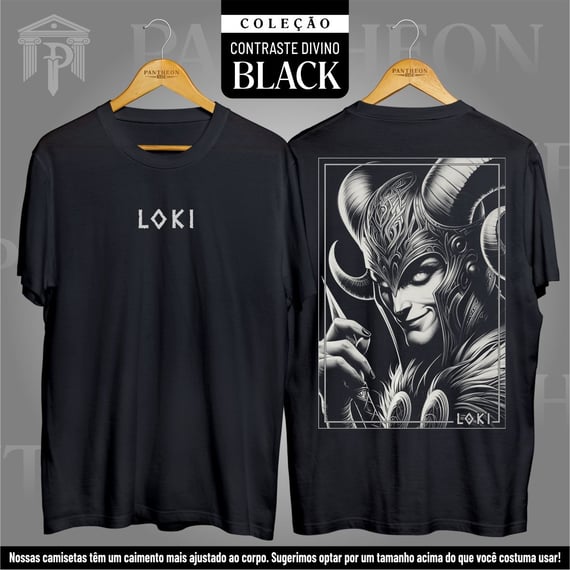 Camiseta Unissex BLACK Frente e Costas - 