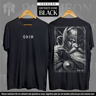 Camiseta Unissex BLACK Frente e Costas - 