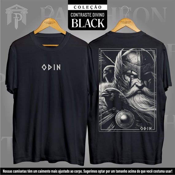 Camiseta Unissex BLACK Frente e Costas - 