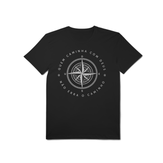 Nome do produto Quem caminha com Deus - Malha Pima