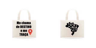 Nome do produtoEco Bag Grande – Me Chama de Destino e Me Traça