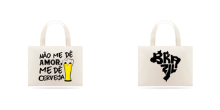 Nome do produtoEco Bag Grande – Não Me Dê Amor, Me Dê Cerveja