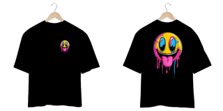 Nome do produtoCamiseta Oversized Emoji Hipnótico 