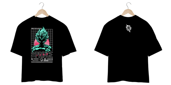 Camiseta Oversized The Prince Vegeta 