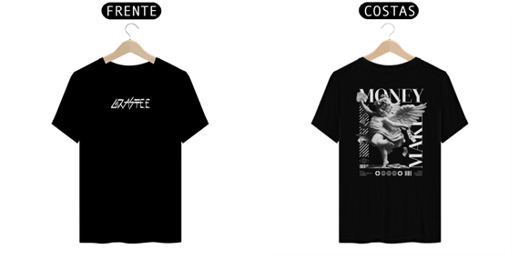 Camiseta T-Shirt Quality - Angel and Money