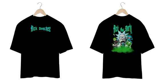 Camiseta Oversized – Rick Sanchez Multiverso Insano