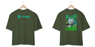 Nome do produtoCamiseta Oversized – Rick Sanchez Multiverso Insano