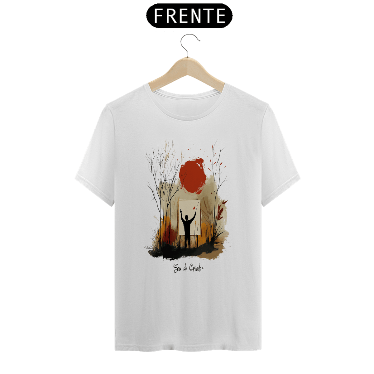 Nome do produto: Camiseta unissex - Sou do criador