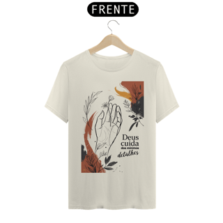 Nome do produto Camiseta unissex - Deus cuida dos detalhes