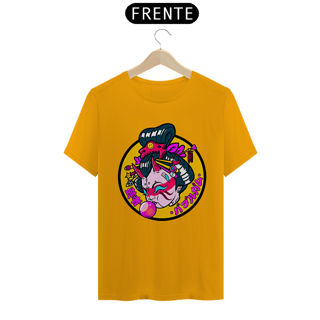 Nome do produto Camiseta Gueixa bola de chiclete Estampa Japonesa