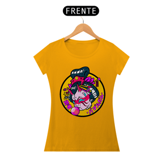Nome do produto Camiseta Feminina Gueixa bola de chiclete Estampa Japonesa
