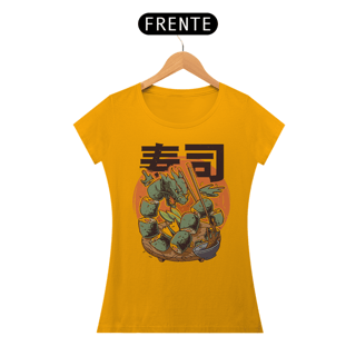 Nome do produto Camiseta Feminina Sushi do Dragão Lendário Estampa Japonesa 