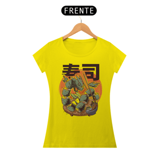 Nome do produto Camiseta Feminina Sushi do Dragão Lendário Estampa Japonesa 