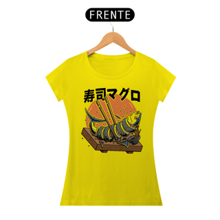 Nome do produto Camiseta Feminina Sushi Atum Estampa Japonesa