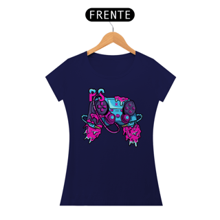 Nome do produto Camiseta Feminina Controle PS Joystick Estampa GAME