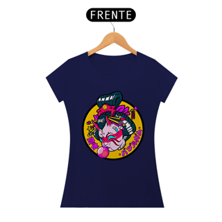 Nome do produto Camiseta Feminina Gueixa bola de chiclete Estampa Japonesa