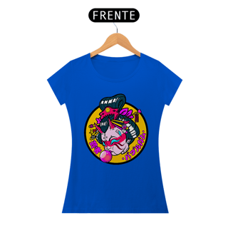 Camiseta Feminina Gueixa bola de chiclete Estampa Japonesa