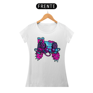 Nome do produto Camiseta Feminina Controle PS Joystick Estampa GAME