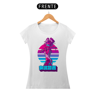 Nome do produto Camiseta Feminina Traje de Banho de Guerreira Feminina Estampa Japonesa