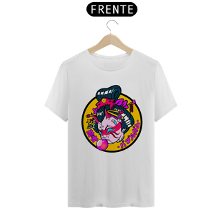 Nome do produto Camiseta Gueixa bola de chiclete Estampa Japonesa