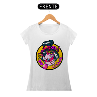 Nome do produto Camiseta Feminina Gueixa bola de chiclete Estampa Japonesa
