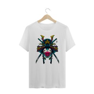 Camiseta Plus Size Cyber Gueixa Estampa Japonesa