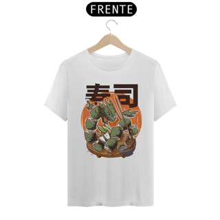 Camiseta Sushi do Dragão Lendário Estampa Japonesa 