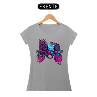 Nome do produto Camiseta Feminina Controle PS Joystick Estampa GAME