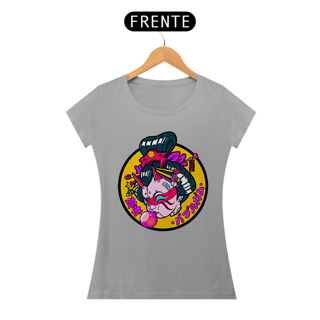 Nome do produto Camiseta Feminina Gueixa bola de chiclete Estampa Japonesa