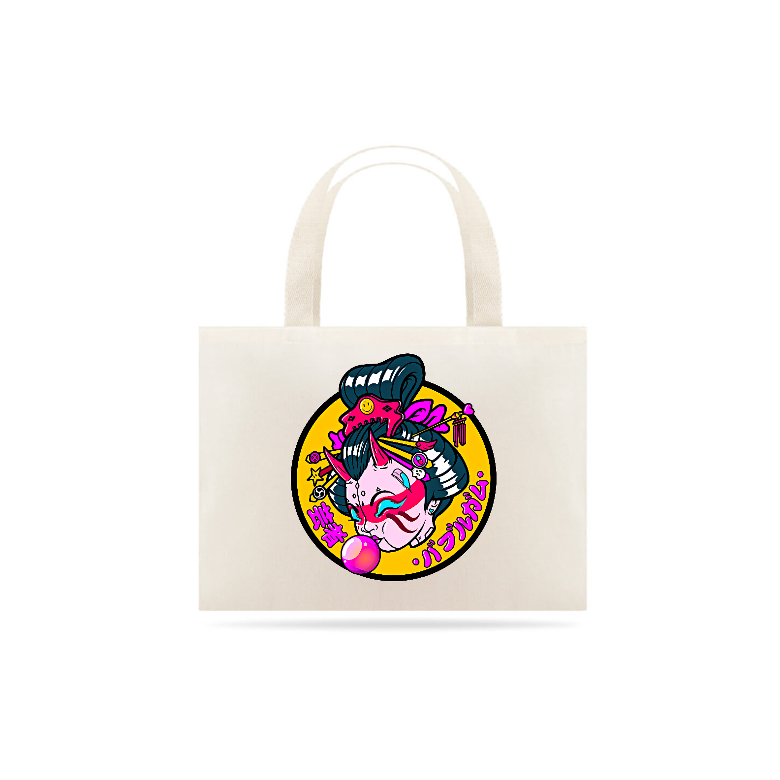 Ecobag Gueixa bola de chiclete 