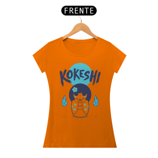 Nome do produto Camiseta Feminina Kokeshi Estampa Japonesa