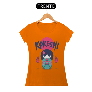 Nome do produto Camiseta Feminina Kokeshi Estampa Japonesa