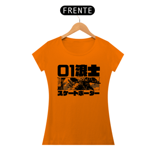 Nome do produto Camiseta Feminina  Skatista Samurai Estampa Japonesa 