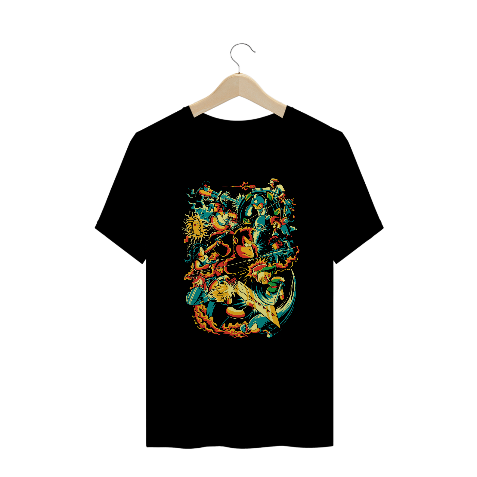 Camiseta Plus Size Video Game Anos 90 Estampa GAME GEEK