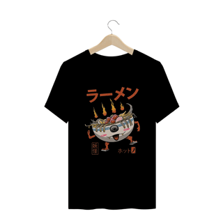 Camiseta Plus Size Lámen Yokai Estampa Japonesa