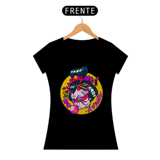 Nome do produto Camiseta Feminina Gueixa bola de chiclete Estampa Japonesa