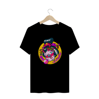 Nome do produto Camiseta Plus Size Gueixa bola de chiclete Estampa Japonesa