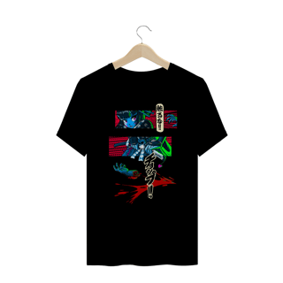 Camiseta Plus Size Não me toque Estampa Japonesa