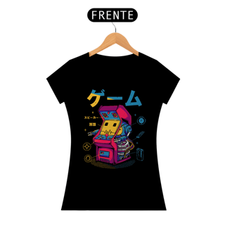 Camiseta Feminina Tokyo Arcade Estampa Japonesa