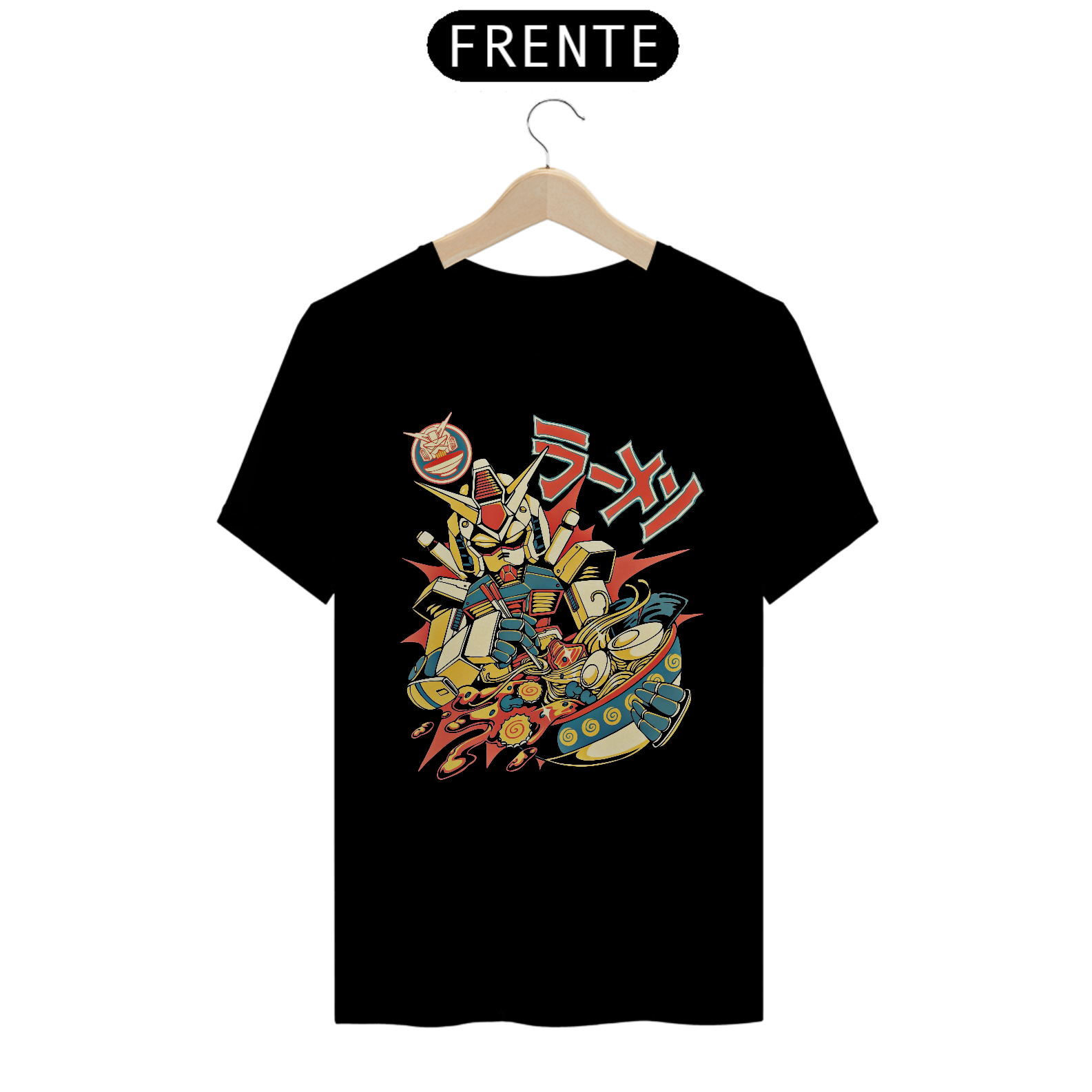Camiseta Mecha Lámen Suit Estampa Japonesa 